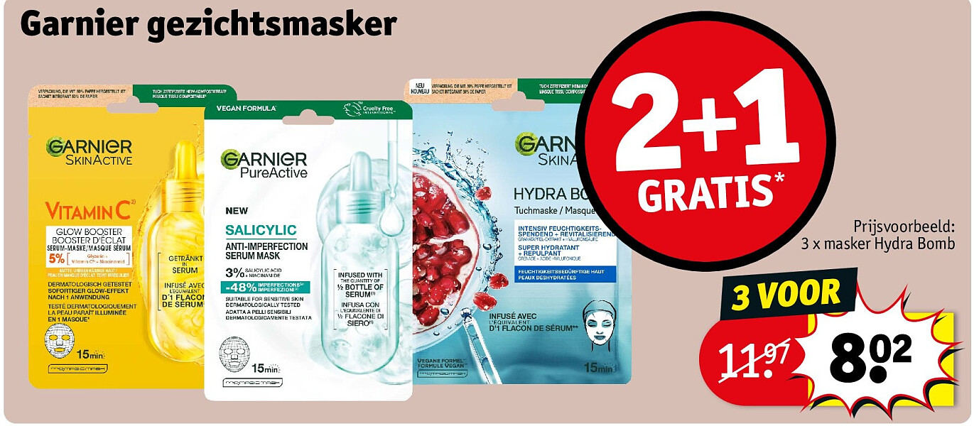 Garnier gezichtsmasker