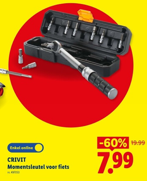 Momentsleutel voor fiets