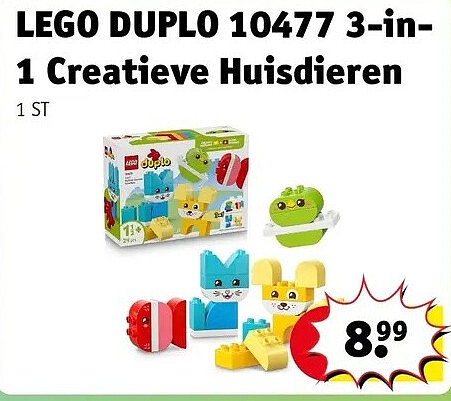 LEGO DUPLO 10477 3-in1 Creatieve Huisdieren