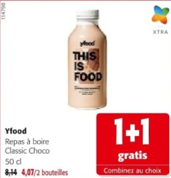 Yfood Repas à boire Classic Choco 50 cl