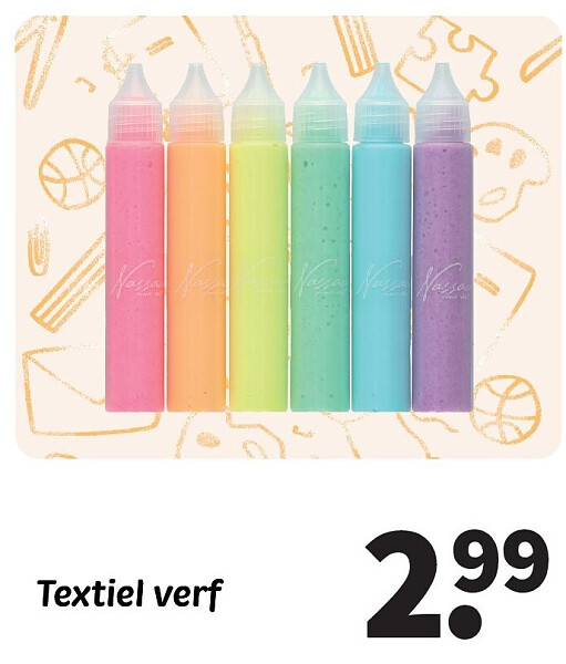 Textiel verf