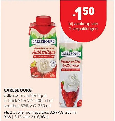 CARLSBOURG volle room spuitbus 32% V.G. 250 ml