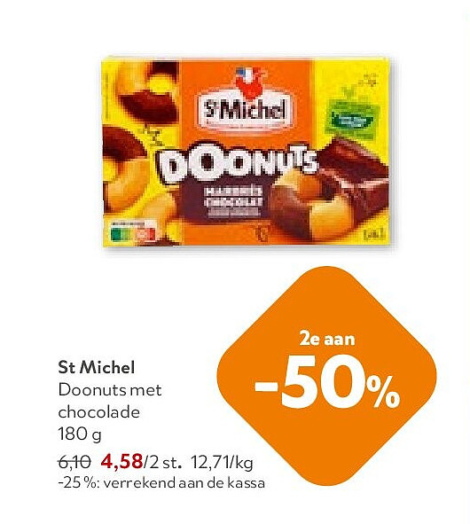 St Michel Doonuts met chocolade 180 g