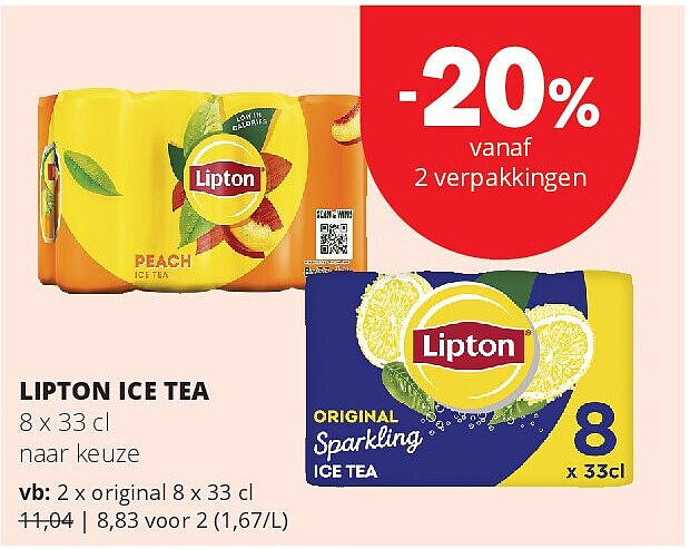 LIPTON ICE TEA original 8 x 33 cl