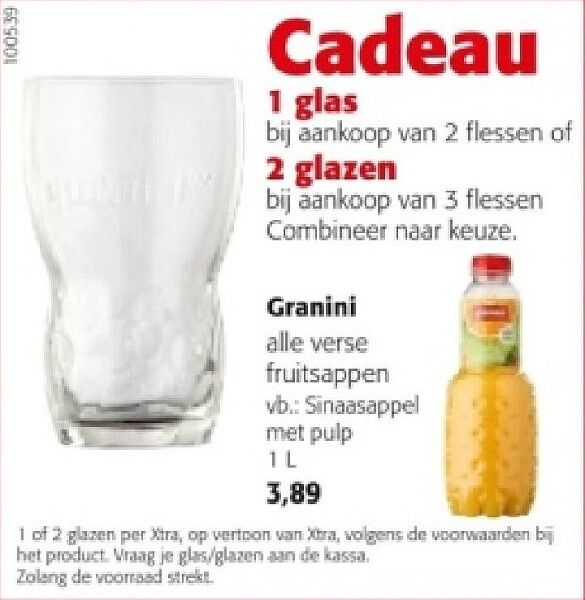 Granini Sinaasappel met pulp 1L