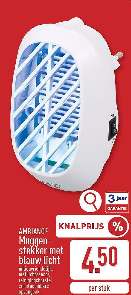 Muggen­ stekker met blauw licht