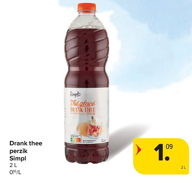Drank thee perzik Simpl
