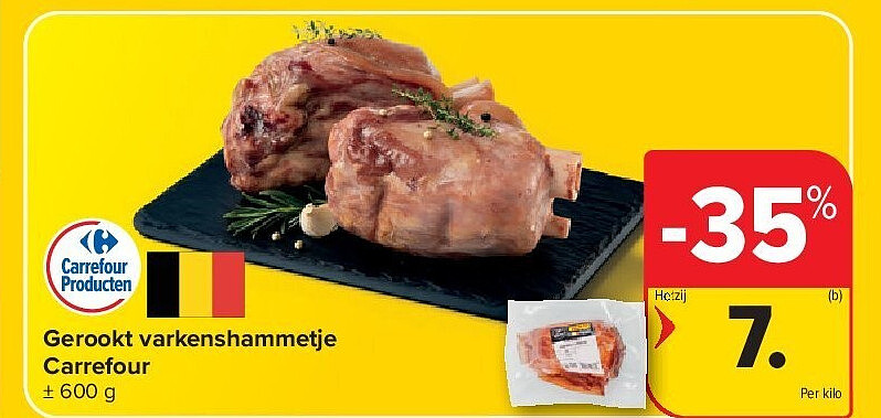 Gerookt varkenshammetje Carrefour