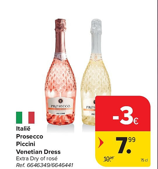 Italië Prosecco Piccini Venetian Dress