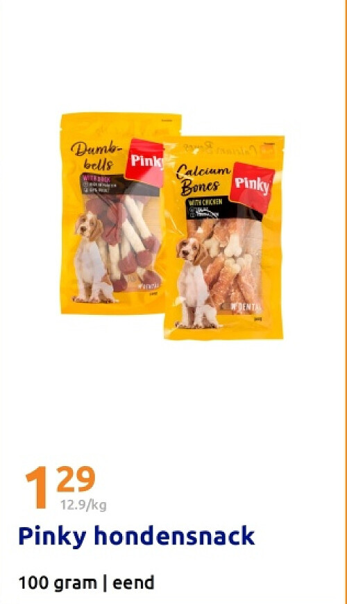 Pinky hondensnack