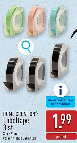 Labeltape, 3st.