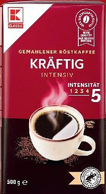 K-CLASSIC Röstkaffee Kräftig, gemahlen, 500 g
