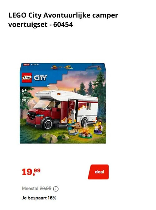 LEGO City Avontuurlijke camper voertuigset - 60454