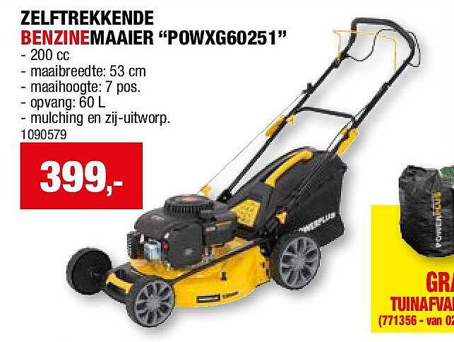 ZELFTREKKENDE BENZINEMAAIER “POWXG60251”