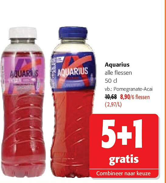 Aquarius alle flessen 50 cl
