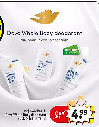 Dove Whole Body deodorant stick Original 75 ml