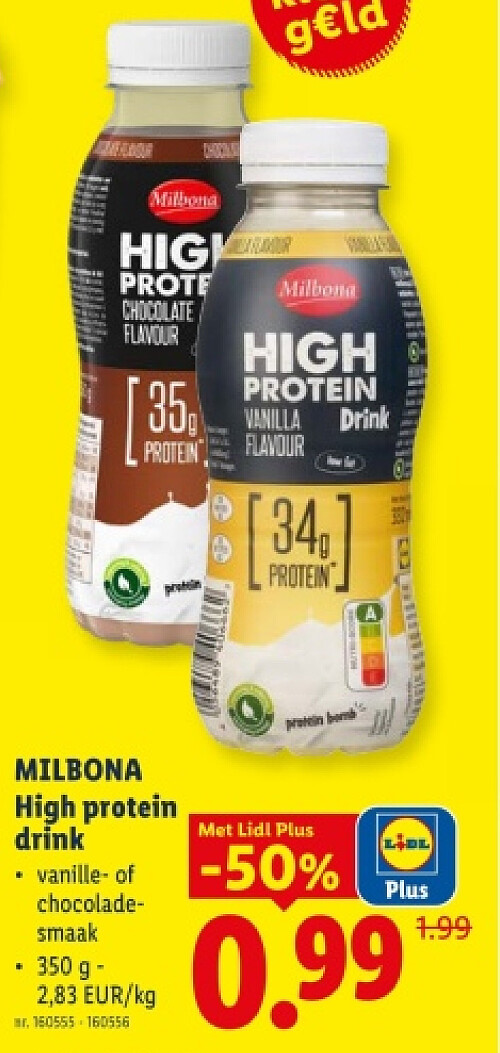 High protein drink