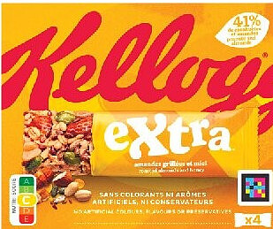 Barres de céréales au miel Kellogg's 4 x 32 g