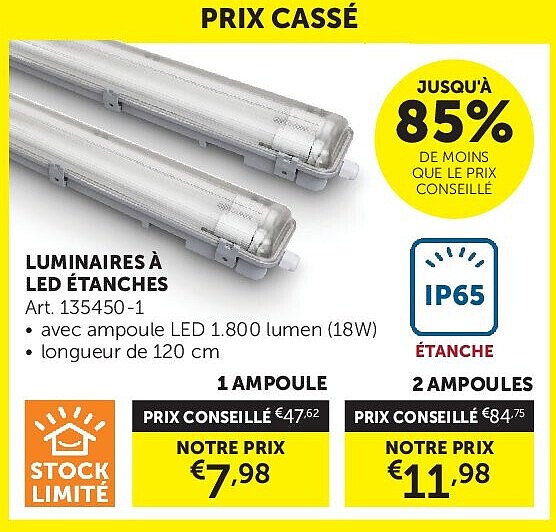 LUMINAIRES À LED ÉTANCHES