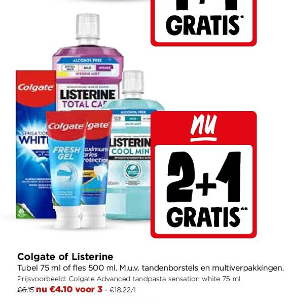 Colgate of Listerine