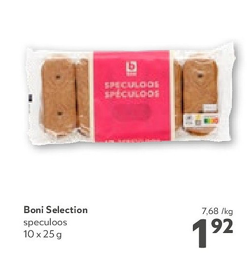 Boni Selection speculoos 10 x 25 g