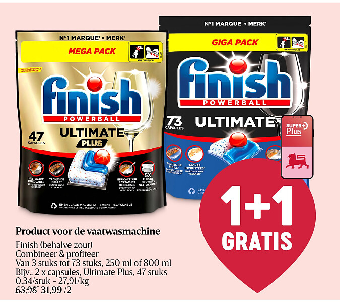 Product voor de vaatwasmachine