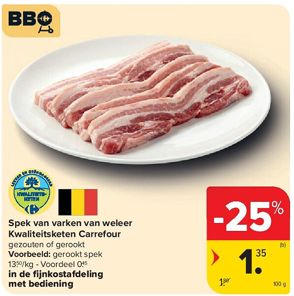 Spek van varken van weleer Kwaliteitsketen Carrefour