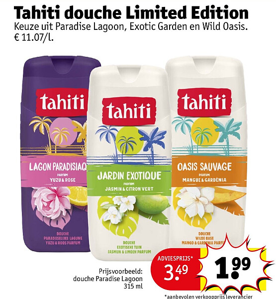 Tahiti douche Limited Edition