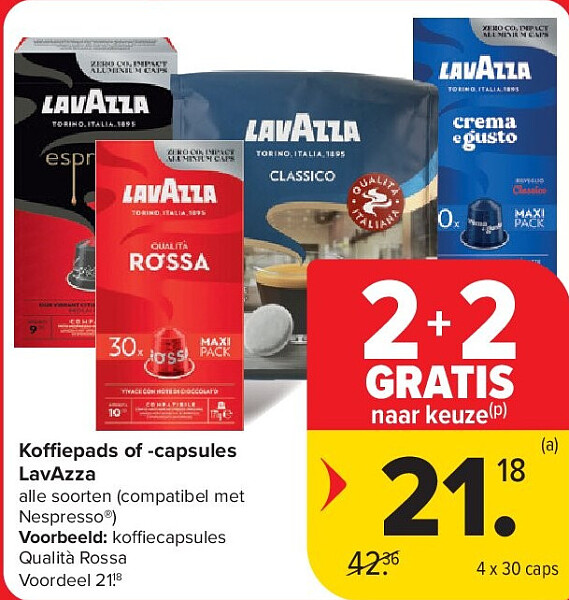 Koffiepads of -capsules LavAzza