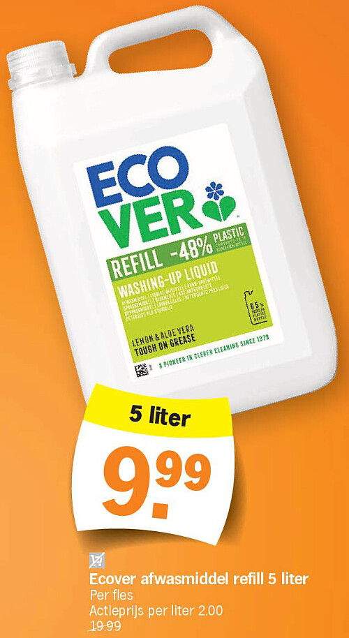 Ecover afwasmiddel refill 5 liter