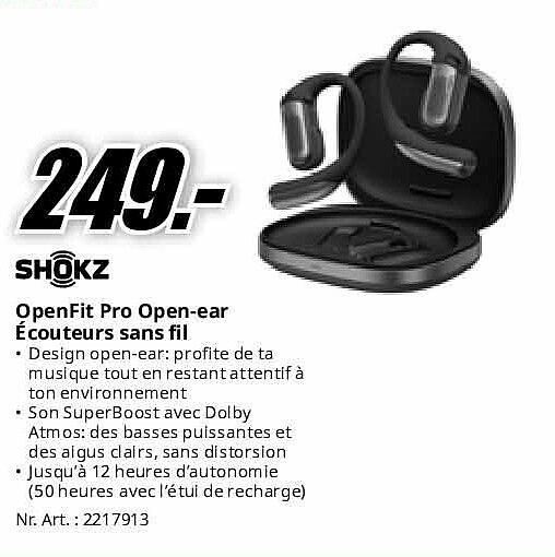 OpenFit Pro Open-ear Écouteurs sans fil