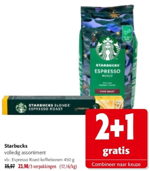 Starbucks volledig assortiment