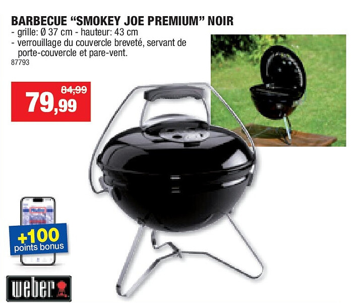BARBECUE “SMOKEY JOE PREMIUM” NOIR
