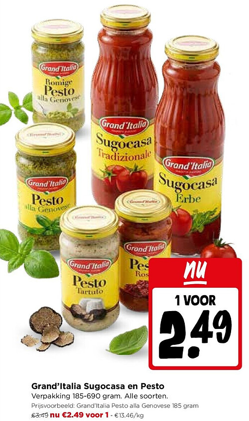 Grand’Italia Sugocasa en Pesto