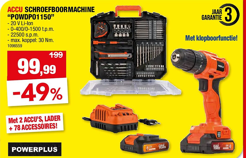 ACCU SCHROEFBOORMACHINE “POWDPO1150”