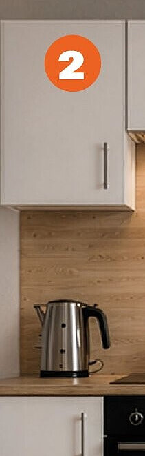 Bovenkast 40 cm 1 deur
