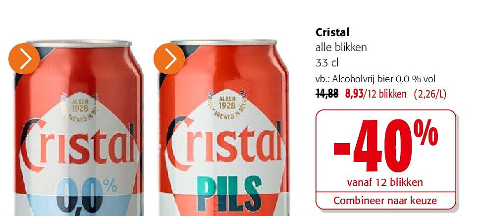 Cristal alle blikken 33 cl