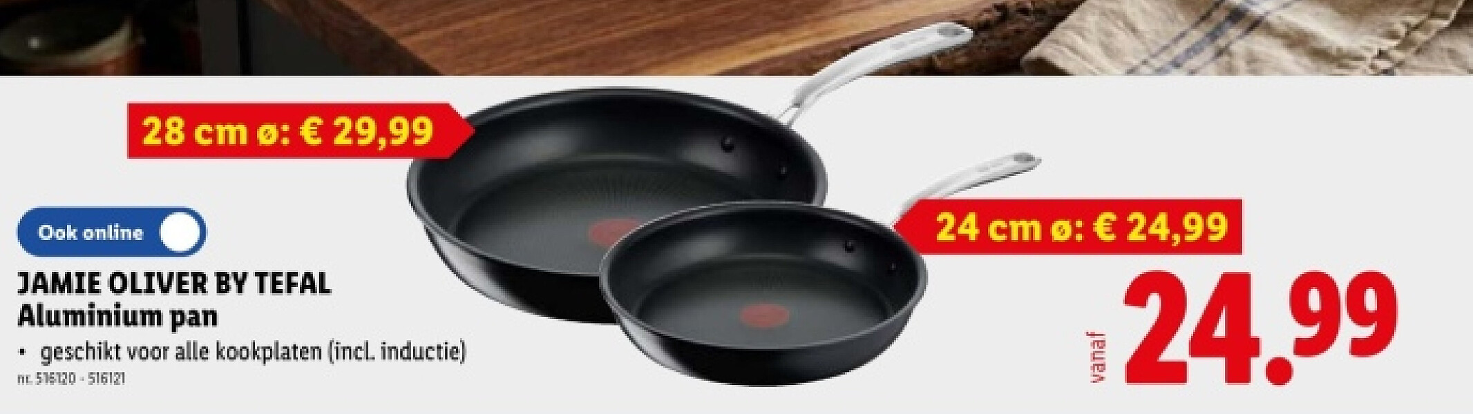 JAMIE OLIVER BY TEFAL Aluminium pan