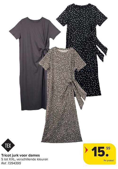 Tricot jurk voor dames