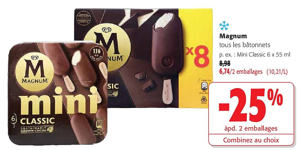 Magnum Mini Classic 6 x 55 ml