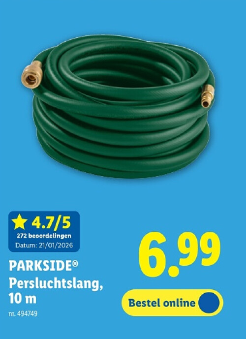 Persluchtslang, 10 m