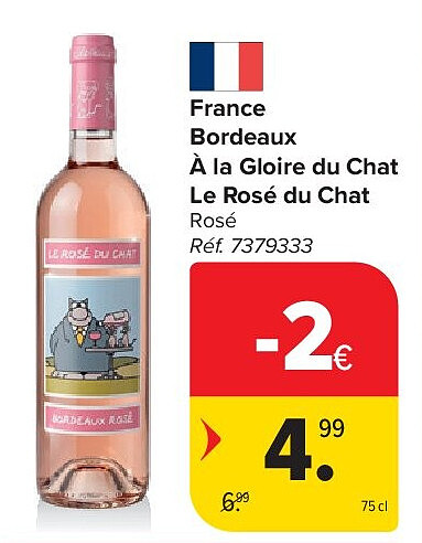 France Bordeaux À la Gloire du Chat Le Rosé du Chat