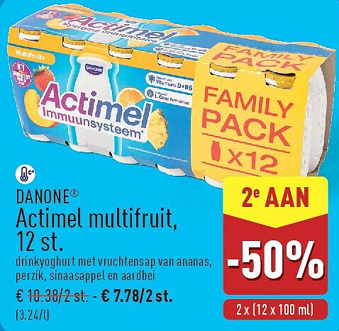 Actimel multifruit, 12st.