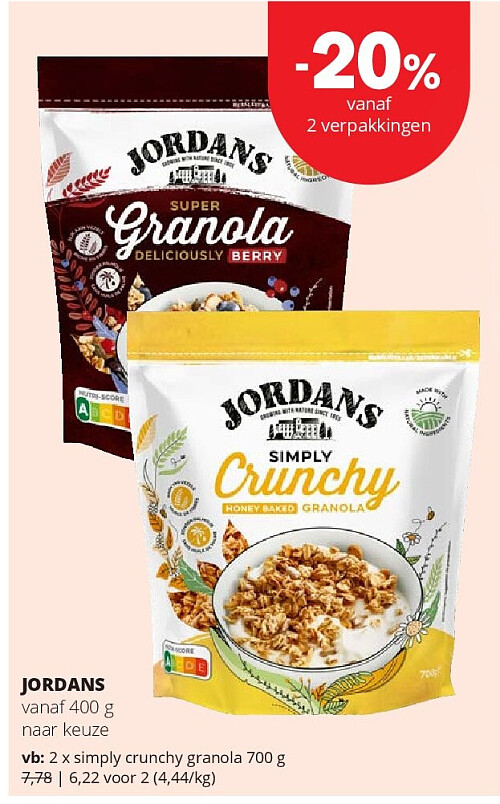 JORDANS simply crunchy granola 700 g