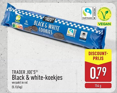 Black & white-koekjes
