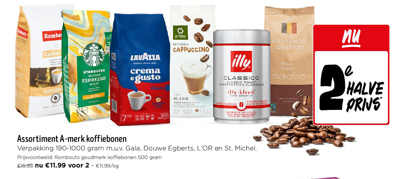 Assortiment A-merk koffiebonen