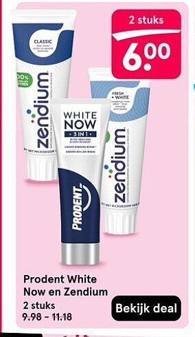 Prodent White Now en Zendium