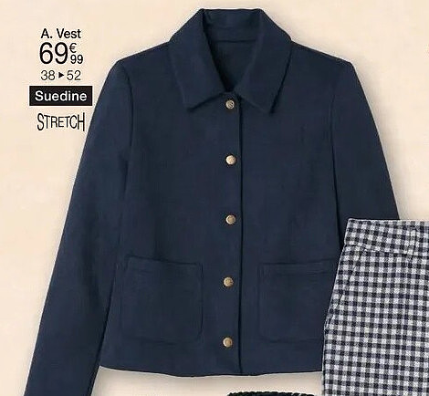 Vest in suède