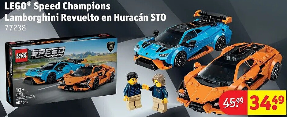 LEGO® Speed Champions Lamborghini Revuelto en Huracán STO 77238