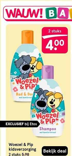Woezel & Pip kidsverzorging